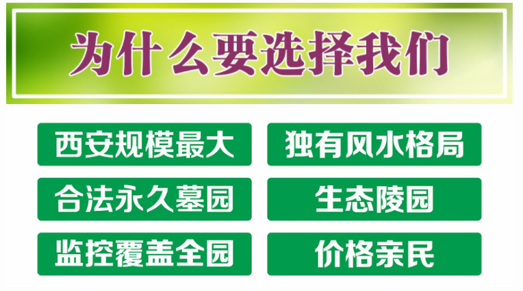 西安壽陽山墓園全程陪同解答，根據客戶需求制