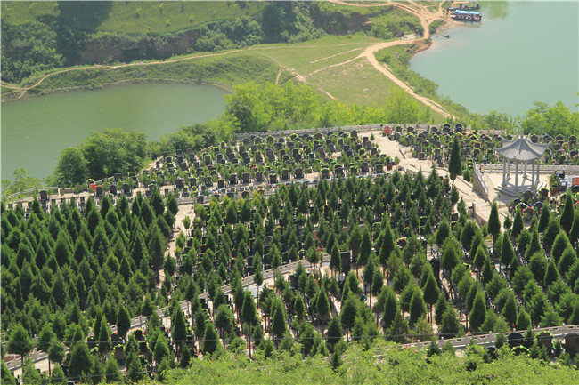 西安壽陽山骨灰墓園 前有照,后有靠
